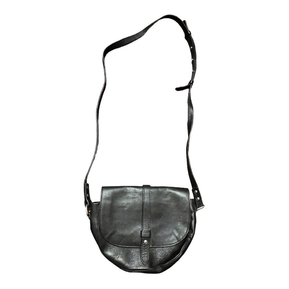 American‎ Eagle Black Leather Purse Made in Italy